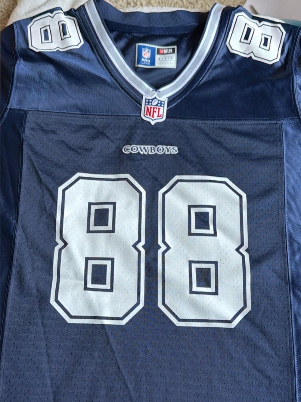 NFL Pro Line Navy & White Football Jersey - V-Neck Trainer